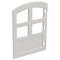 Duplo Door 1 x 4 x 4 with Four Panes, Same Size and Curved Top
