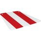Sail 19 x 17 Square with 4 Holes, Red Stripes print