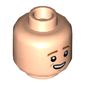 Minifig Head George Weasley, Brown Eyebrows, Lopsided Open Mouth Smile Print