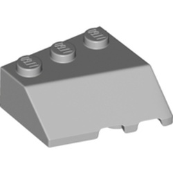 LEGO part 42862 Wedge Sloped 45° 3 x 3 Left in Medium Stone Grey/ Light Bluish Gray