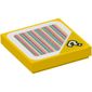 Tile 2 x 2 with '?' and Barcode Print (Sticker)