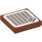 Tile 2 x 2 with Goomba and Barcode Print (Sticker)