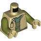 Torso Vest with Pocket, Open over Sand Green and Olive Green Shirt Print, Olive Green Arms, Tan Hands
