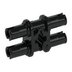 Technic Pin Double with Axle Hole - Squared Holes