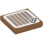 Tile 2 x 2 with Monty Mole and Barcode Print (Sticker)