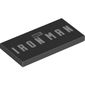 Tile 2 x 4 with 'MARVEL IRONMAN' print