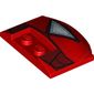 Slope Curved 3 x 4 x 2/3 Triple Curved with 2 Sunk Studs with Iron Man Reactor print