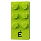Braille Brick 2 x 4 with 6 Studs ⠿ and 'É' print