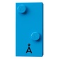 Braille Brick 2 x 4 with 2 Studs ⠡ and 'Å' print