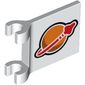 Flag 2 x 2 Square, Flared Clip Edge [Thick Clips] with Classic Space Logo Print