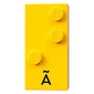 Braille Brick 2 x 4 with 3 Studs ⠜ and 'Ã' print