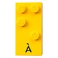 Braille Brick 2 x 4 with 4 Studs ⠫ and 'À' print