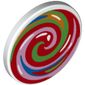 Road Sign Clip-on 2 x 2 Round with Spirals, Multi Color print