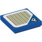 Tile 2 x 2 with 'P' and Barcode Print (Sticker)