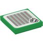 Tile 2 x 2 with Bowser and Barcode Print (Sticker)
