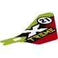 Wing, Tail, with '21' 'X-TREME' on Lime/Red print