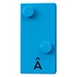 Braille Brick 2 x 4 with 2 Studs ⠡ and 'Â' print