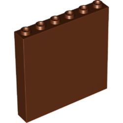 LEGO part 59349 Panel 1 x 6 x 5 in Reddish Brown