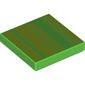 Tile 2 x 2 with Lime and Dark Green Squares (Pixelated Warp Pipe) Print