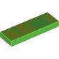 Tile 1 x 3 with Lime and Dark Green Squares (Pixelated Warp Pipe) Print