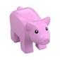 Animal, Pig / Piglet, Small with Black Eyes and White Pupils Print