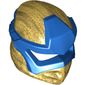 Wrap with Angular Mask Blue Pattern [PLAIN]