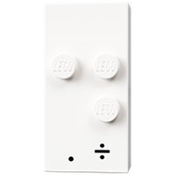 Braille Brick 2 x 4 with 3 Studs ⠲ and '. ÷' Print