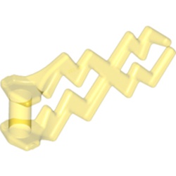 LEGO part  Wave / Lightning Angular, Double in Transparent Yellow/ Trans-Yellow