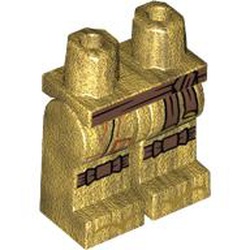 LEGO part 10071196 MINI LOWER PART, NO. 1988 in Warm Gold/ Pearl Gold