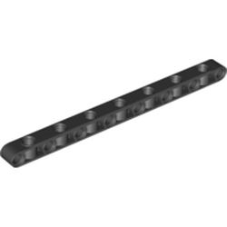 LEGO part 71710 Technic Beam 1 x 15 Thick with Alternating Holes in Black