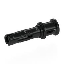 Technic Pin Long with Friction Ridges Lengthwise and Stop Bush [2 Lateral Holes, Small Pin Hole]