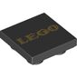 Tile Special 2 x 2 Inverted with Gold LEGO print