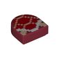 Tile 1 x 1 Half Circle with Pixelated Koopa Troopa Print