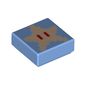 Tile 1 x 1 with Pixelated Star with Eyes Print