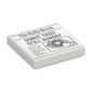 Tile 2 x 2 with Newspaper with 'The Daily Brick' and 'DONUT THIEF STILL HUNGRY' Print