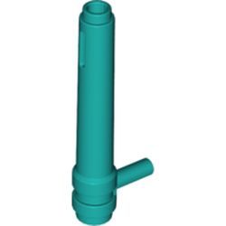 LEGO part 87617 Cylinder 1 x 5 1/2 with Handle (Friction Cylinder) in Bright Bluish Green/ Dark Turquoise