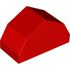 70683 ROOF TILE 2X4X2, W/O KNOBS, NO. 1 in Bright Red/ Red