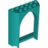 35565 WALL 2X6X6, 1/2 CIRCLE, W/ CUT OUT in Bright Bluish Green/ Dark Turquoise