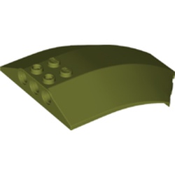 LEGO part 41751 Windscreen 8 x 6 x 2 Curved in Olive Green