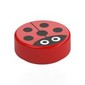 Tile Round 1 x 1 with Ladybug / Ladybird Print