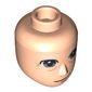Minidoll Head Male with Old Man Face, White Eyebrows, Wrinkles print