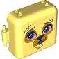 Pod, Square 3 x 8 x 6 2/3 [Male] with Bright Light Orange Pug print
