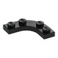 Plate Round Corner 3 x 3 with 2 x 2 Round Cutout