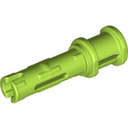 LEGO part 65304 Technic Pin Long with Friction Ridges Lengthwise and Stop Bush [No Ridge Near Rim] in Bright Yellowish Green/ Lime