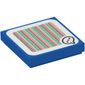 Tile 2 x 2 with Speech Bubble and Barcode Print (Sticker)