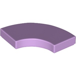 LEGO part 27925 Tile 2 x 2 Curved, Macaroni in Lavender