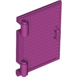 LEGO part 60800a Window 1 x 2 x 3 Shutter with Hinges and Handle in Bright Reddish Violet/ Magenta