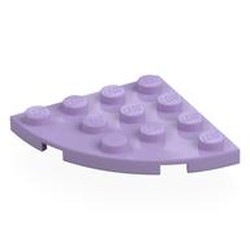 LEGO part 30565 Plate Round Corner 4 x 4 in Lavender