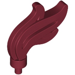 LEGO part FEATHER in Dark Red