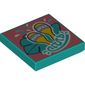 Tile 2 x 2 with Samba Style Print